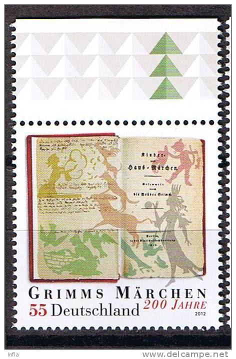 Bund 2012, Michel # 2938 ** 200 Jahre Grimms Märchen - Ungebraucht