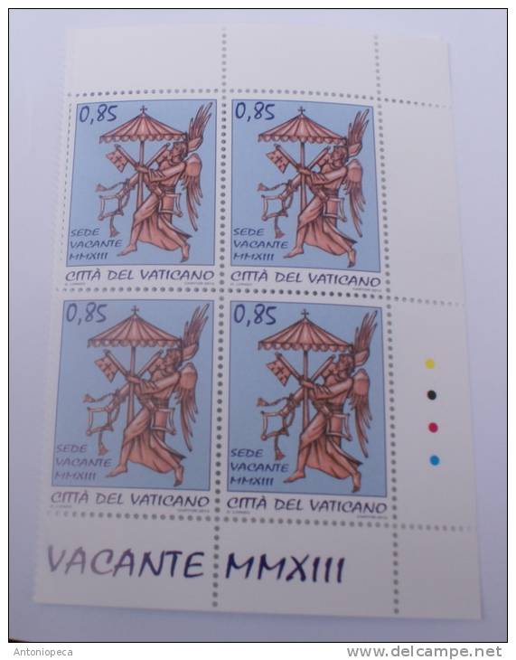 VATICANO 2013 - SEDE VACANTE  - VACANT PAPAL SEE - SIEGE VACANT BLOCKS  COMPLETE SET MNH** - Blocs & Feuillets