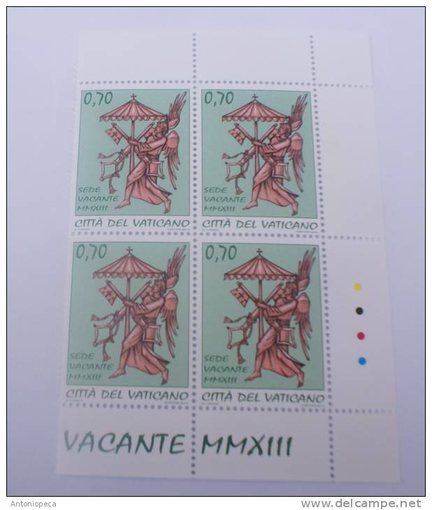 VATICANO 2013 - SEDE VACANTE  - VACANT PAPAL SEE - SIEGE VACANT BLOCKS  COMPLETE SET MNH** - Blocs & Feuillets