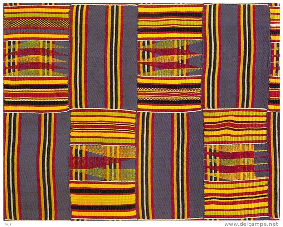 Afrique -GHANA, Ashanti Kente Cloth (detail)(Katherine Coryton White Collection)(African Art In Motion 1974) - Ghana - Gold Coast