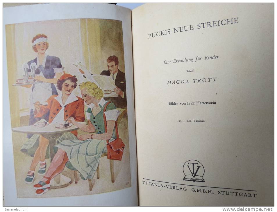 Magda Trott "Puckis Neue Streiche" Von 1952 - Otros & Sin Clasificación