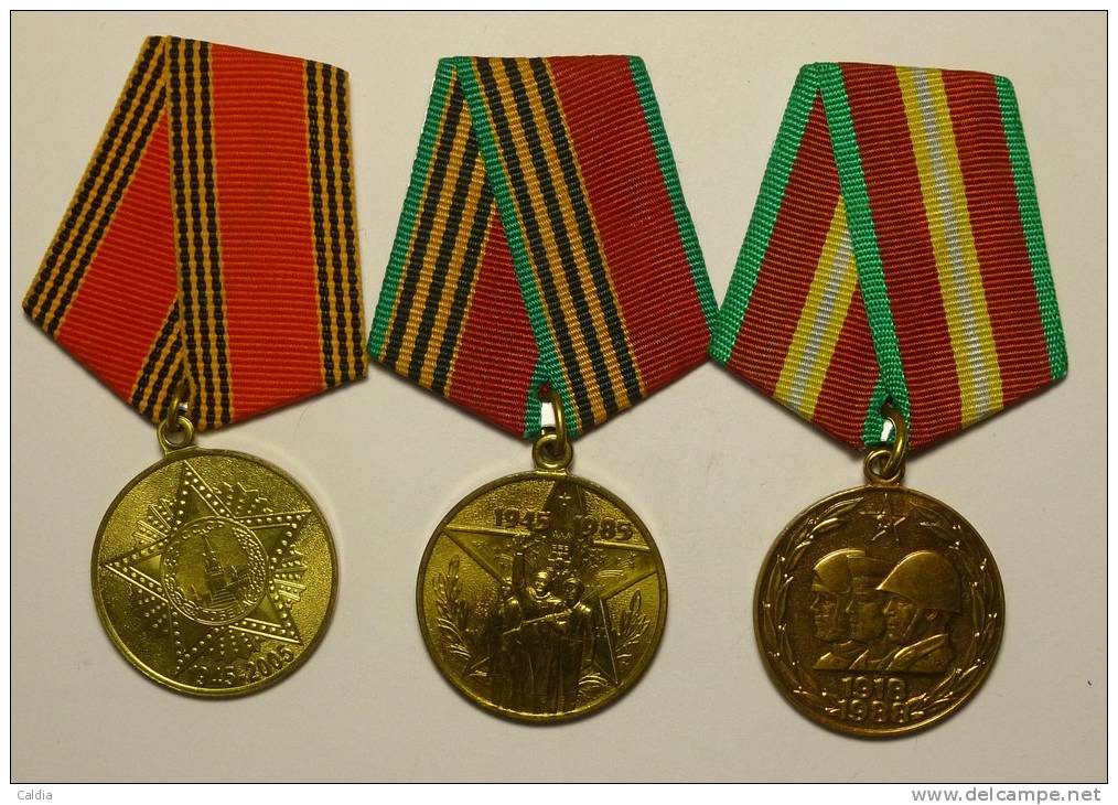 D Russie Russia Russland Lot 10 Médailles Soviétiques / 10 Soviet Medals - Russie