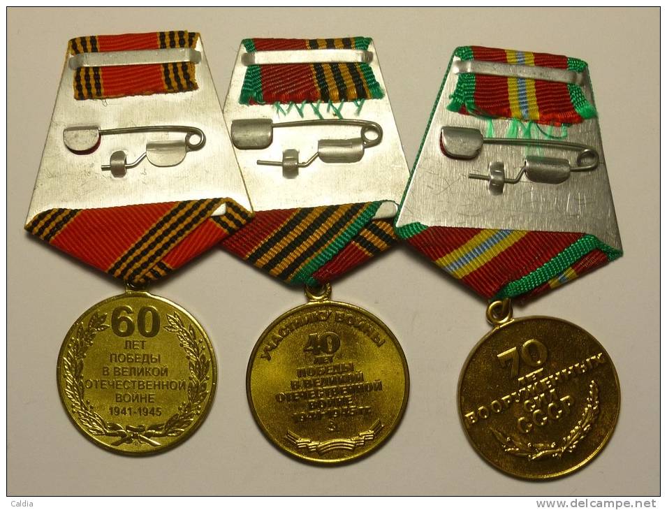 D Russie Russia Russland Lot 10 Médailles Soviétiques / 10 Soviet Medals - Russie