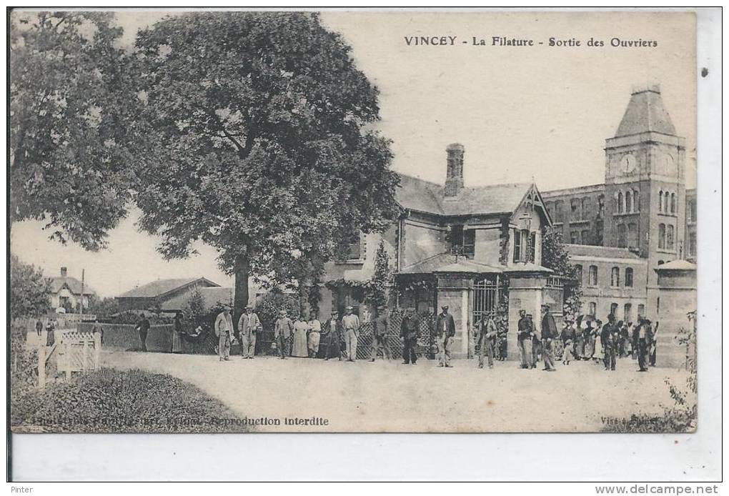 VINCEY - La Filature - Sortie Des Ouvriers - Vincey