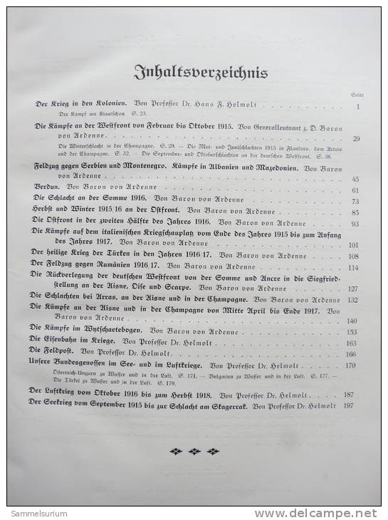 \\\"Das Buch Vom Großen Krieg\\\" Von Generalleutnant Baron Von Ardenne Und Dr. Hans F. Helmolt - Police & Military