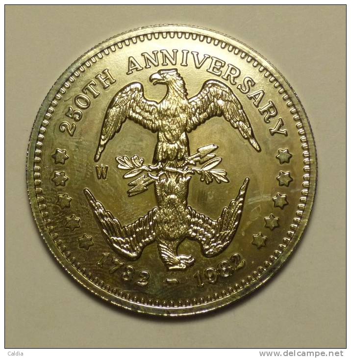 Etats - Unis USA 4 X 1 Dollar Silver Plated 1982 - 1984 (x2)- 1986 Commemorative UNC - Lots