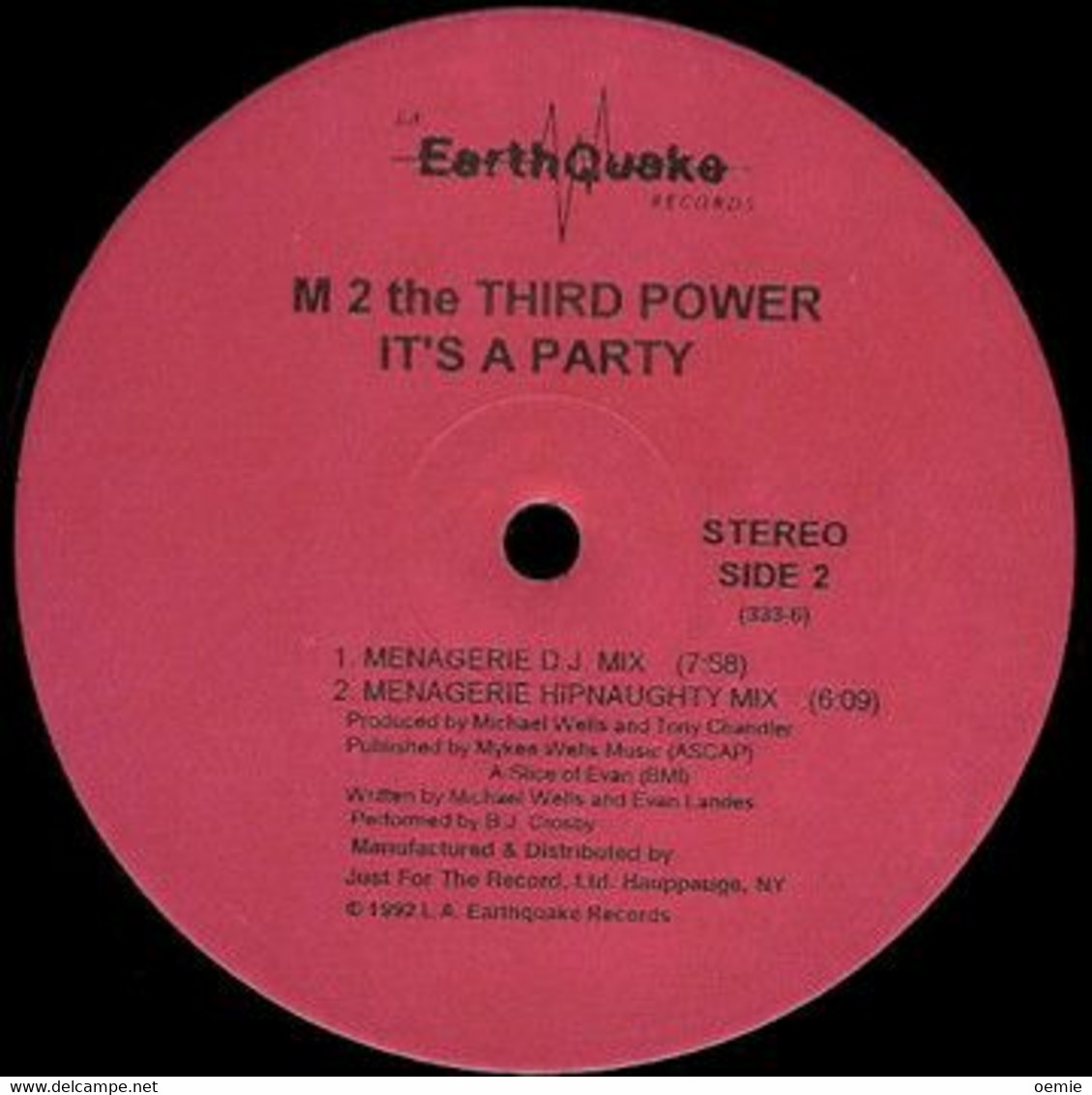 M2 THE THIRD POWER IT' S A  PARTY - 45 T - Maxi-Single