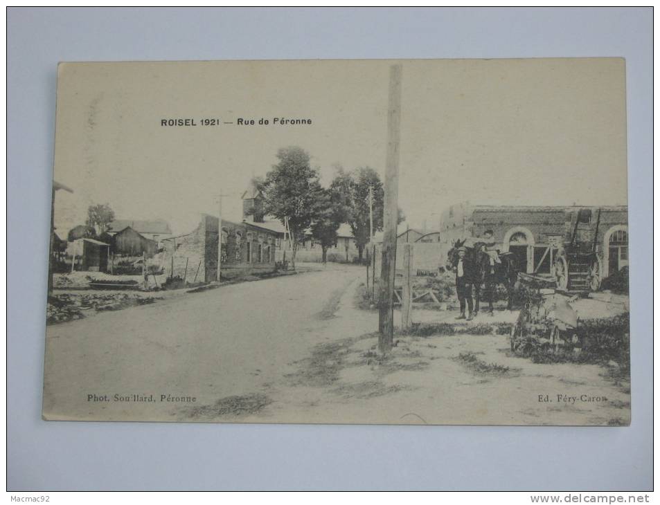 ROISEL 1921 --  Rue De Péronne  --. - Roisel