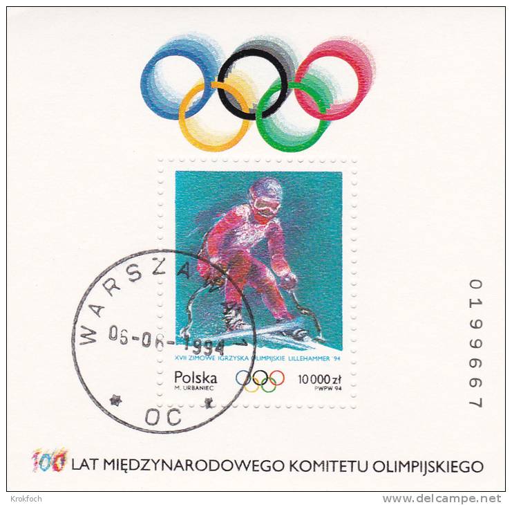 Olympics Lillehammer 1994 - Bloc Ski Polska Pologne - Hiver 1994: Lillehammer
