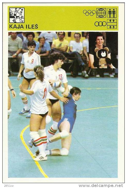 SPORT CARD - KAJA ILEŠ, Yugoslavia, 1980., 10 X 15 Cm - Handball