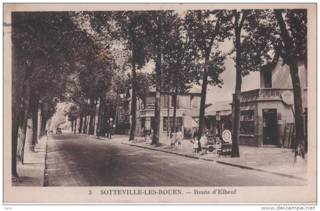SOTTEVILLE LES ROUENS - Route D' Elbeuf - Animée - Sotteville Les Rouen