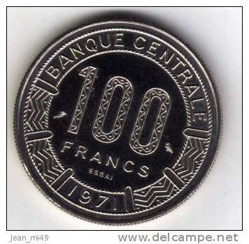 TCHAD - Banque Centrale - République Du Tchad - 100 FRANCS 1971 - ESSAI Sup - Tchad