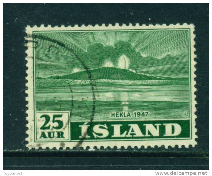 ICELAND - 1948 Mount Hekla 25a  Used As Scan - Used Stamps