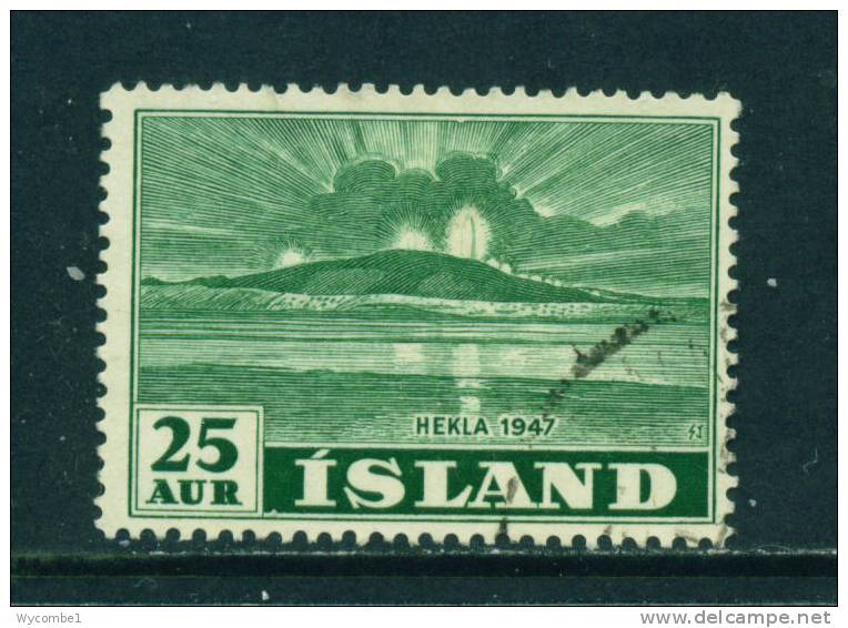 ICELAND - 1948 Mount Hekla 25a  Used As Scan - Gebraucht