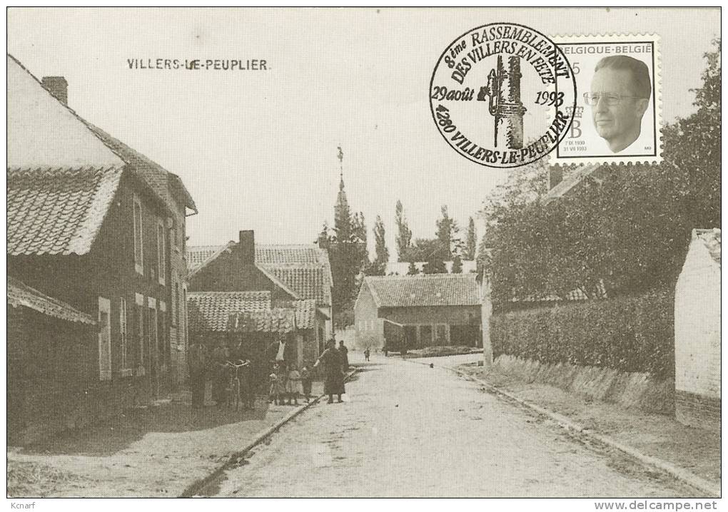CP De VILLERS-LE-PEUPLIER " Rue Du Village " . - Nandrin
