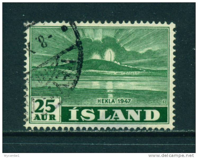 ICELAND - 1948 Mount Hekla 25a  Used As Scan - Gebruikt