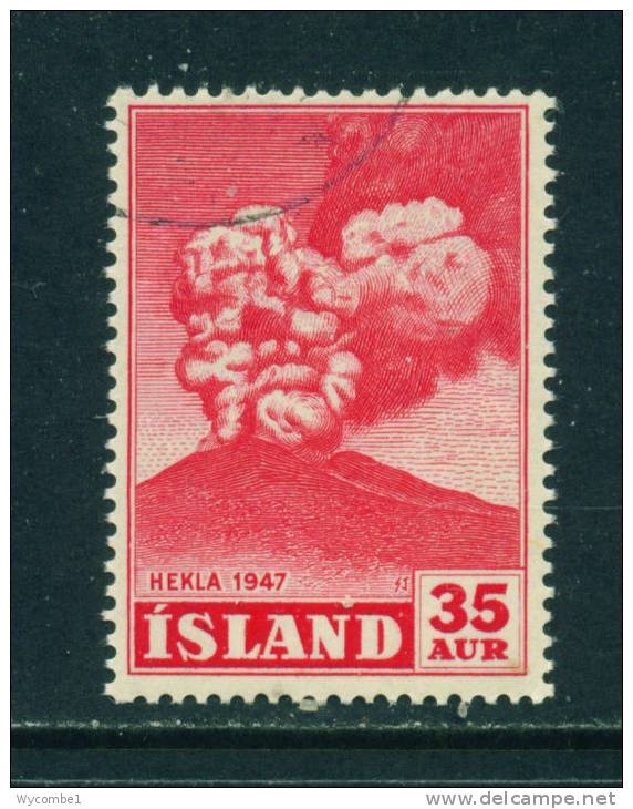 ICELAND - 1948 Mount Hekla 35a  Used As Scan - Gebraucht