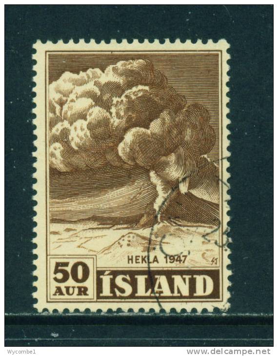 ICELAND - 1948 Mount Hekla 50a  Used As Scan - Used Stamps