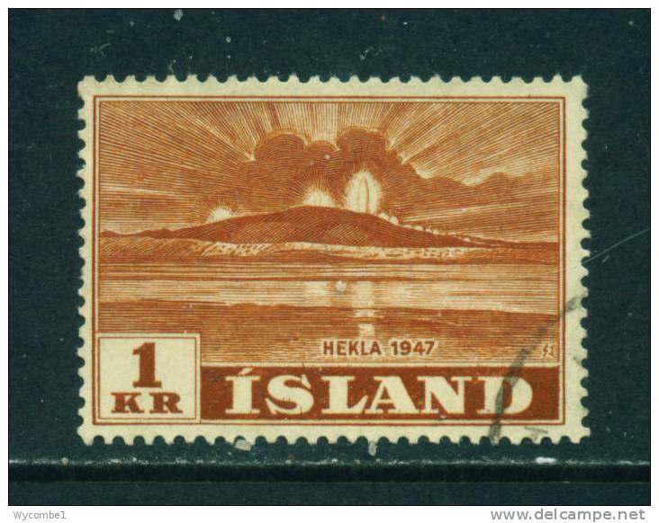 ICELAND - 1948 Mount Hekla 1k  Used As Scan - Usados