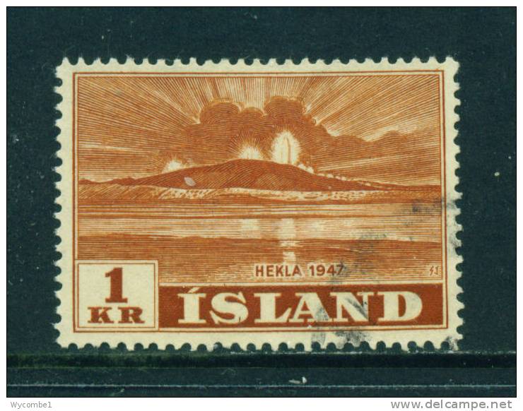 ICELAND - 1948 Mount Hekla 1k  Used As Scan - Oblitérés