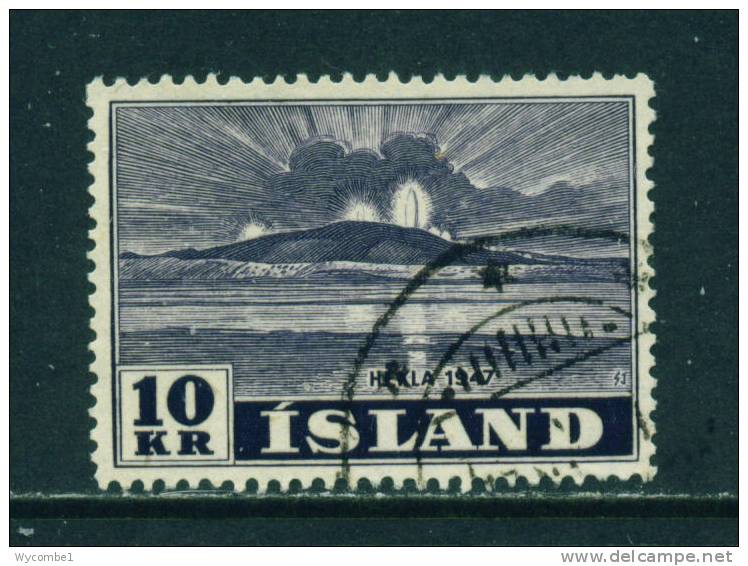 ICELAND - 1948 Mount Hekla 10k  Used As Scan - Used Stamps