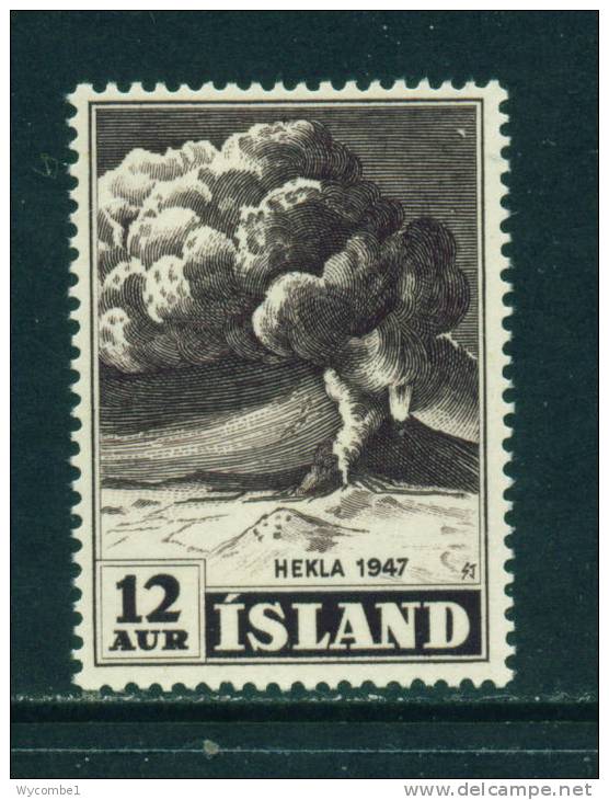 ICELAND - 1948 Mount Hekla 12a  Mounted Mint - Unused Stamps