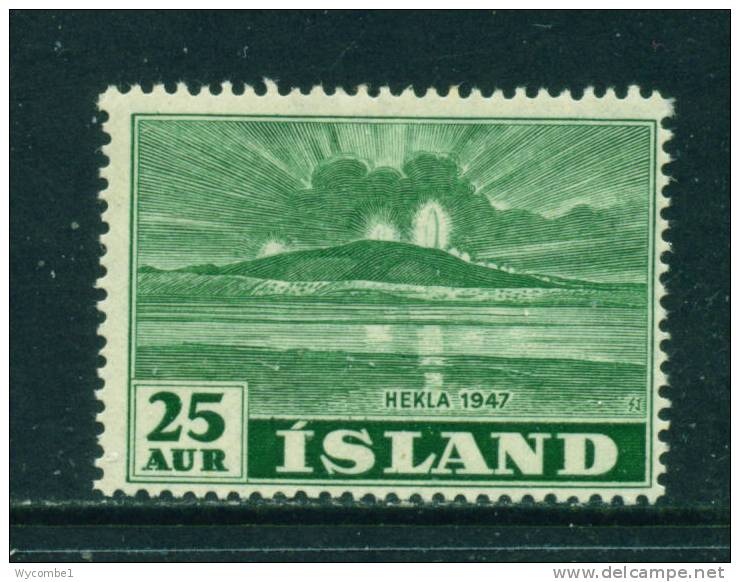 ICELAND - 1948 Mount Hekla 25a  Mounted Mint (pencil Marks On Reverse) - Ungebraucht