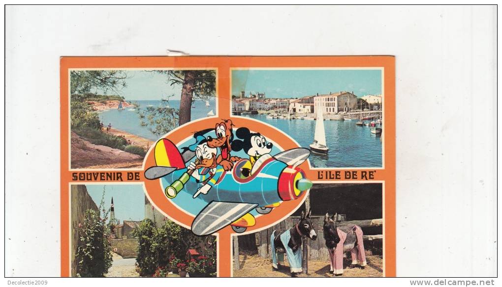 BR5662 Ile De Re Aee De Trousee Chemise  Mikey Goofu Disney Plane Airplane Ane Donkey    2 Scans - Disneyworld