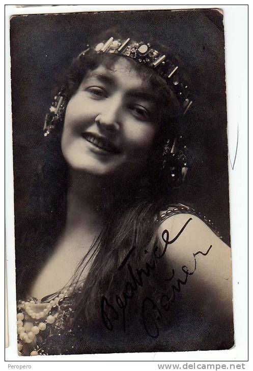 AK SCHAUSPIELER ACTRESS  BEATRICE BAÜER  SENT MILICA MILJEVIC-ACTERESS,SIGNATURE AUTOGRAPH OLD POSTCARD - Opéra