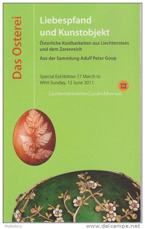 Brochure Landes Museum Liechtenstein - Easter Eggs From Russia - Fabergé - Kunstführer