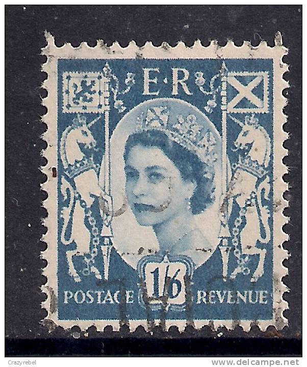 SCOTLAND GB 1967 QE2 1/-6d Grey Blue Used Wilding Stamp SG 6 ( K164 ) - Scotland