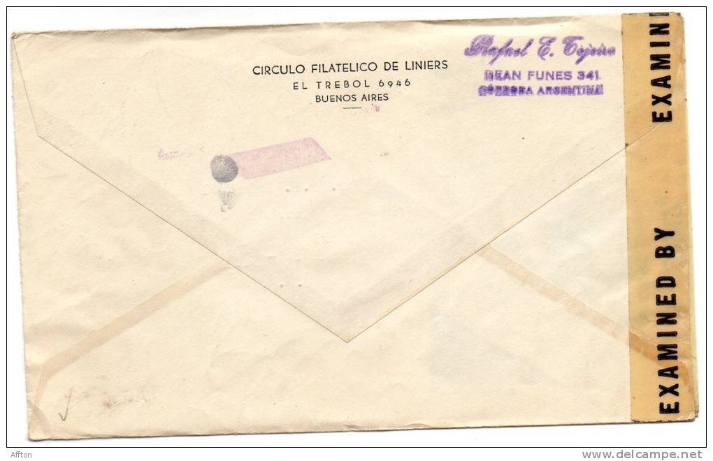 1944 FDC Censored Mailed To USA - FDC