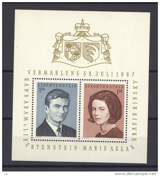 Liechtenstein  -  Blocs  -  1967  :  Yv  10  ** - Blocs & Feuillets