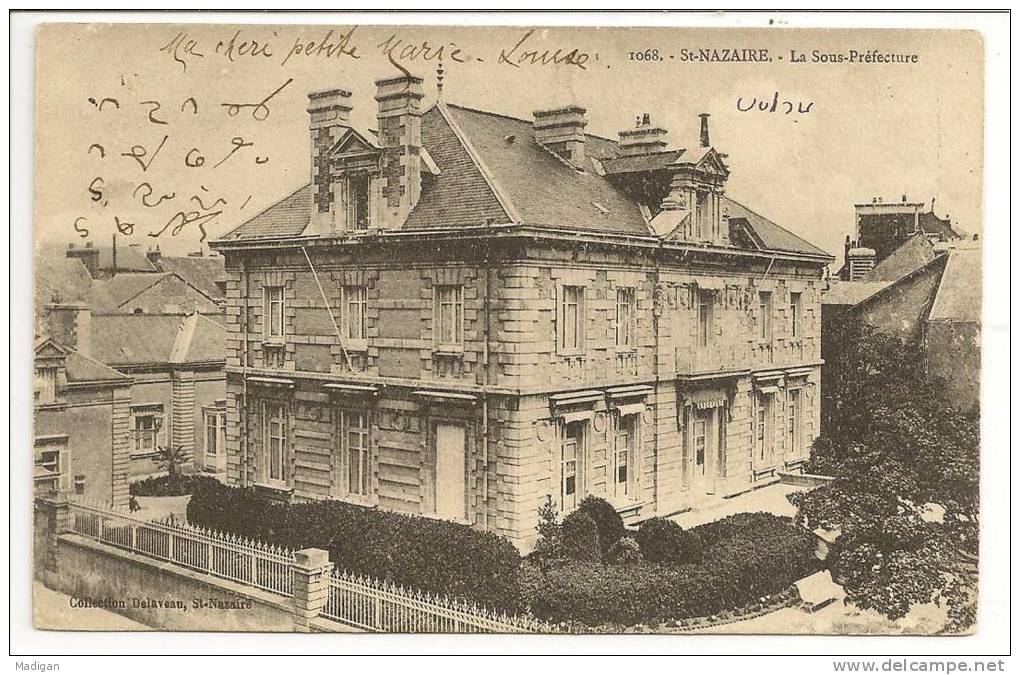 44 - St-NAZAIRE - La Sous-Préfecture - Coll. Delaveau N° 1068 - Saint Nazaire