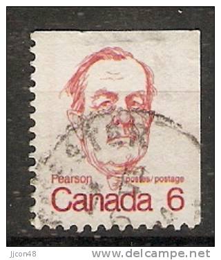 Canada  1972-77  Caricatures  (o) L.B.Pearson - Single Stamps