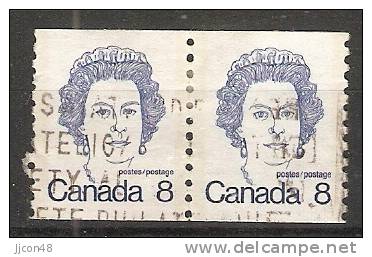 Canada  1972-77  Caricatures  (o) Queen Elizabeth II - Coil Stamps