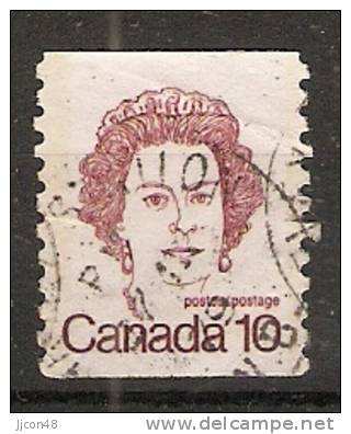 Canada  1972-77  Caricatures  (o) Queen Elizabeth II - Coil Stamps