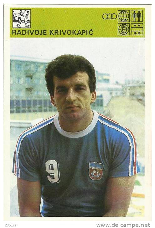 SPORT CARD No 71 - RADIVOJE KRIVOKAPI&#262;, Yugoslavia, 1981., 10 X 15 Cm - Handball