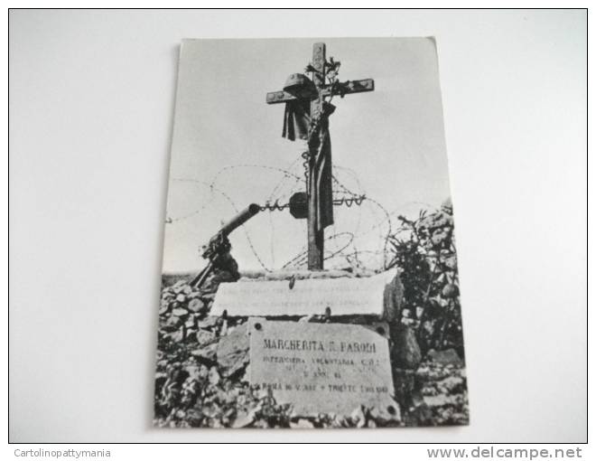 Vecchio Cimitero Degli Eroi Del Colle Di S. Elia Caduti Guerra 1915 18  Tomba Della Crocerossina  Margherita Parodi - Cimetières Militaires