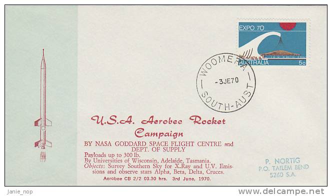 Australia 1970 June 3 USA Aerobee Rocket Campaign CB 2-2 - Oceania