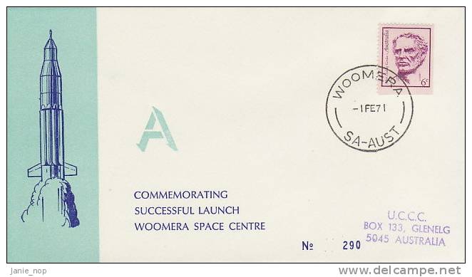 Australia 1971 Fe 1 Launch Rocket A - Oceania