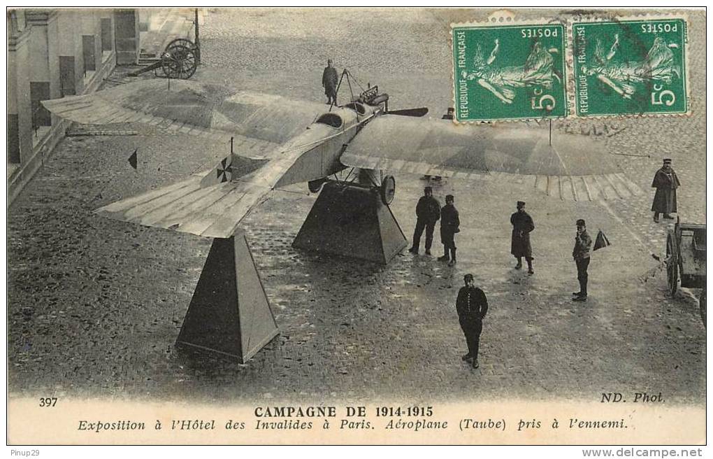 EXPOSITION D UN AVION ALLEMAND  PARIS   WW1   PROPAGANDE - Guerra 1914-18