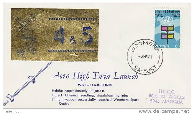 Australia 1971 MR 3 Aero High Twin Launch 4 & 5 - Oceania