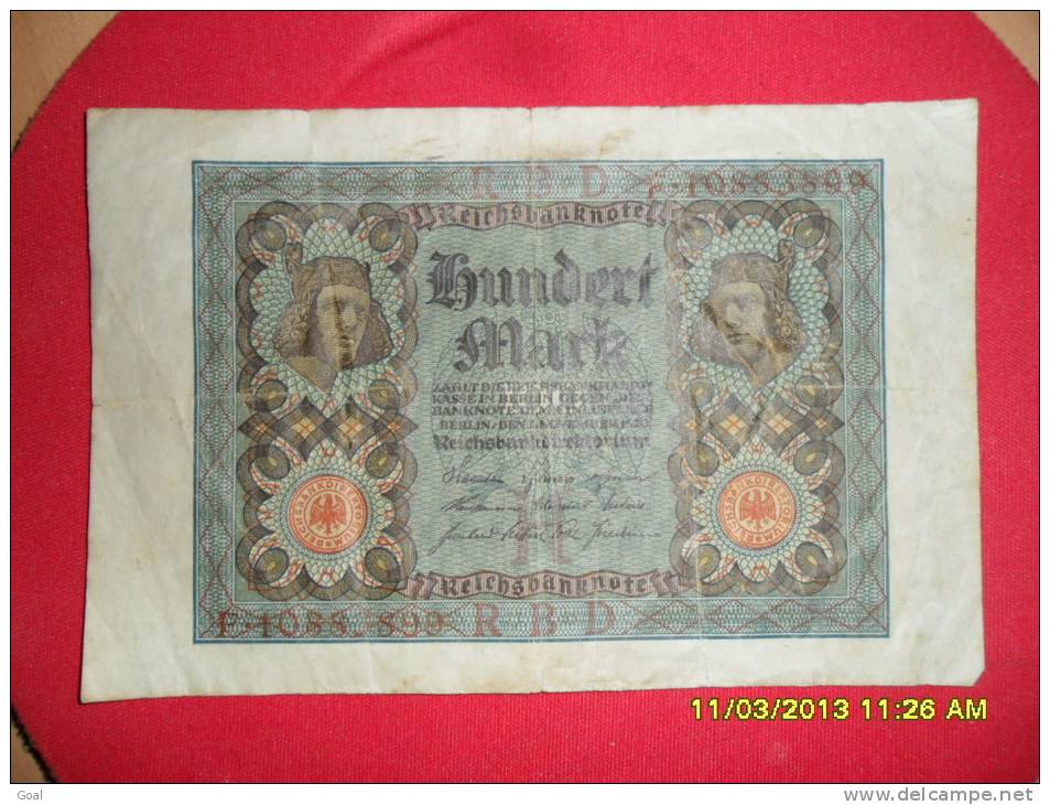 Billet De 100 Mark Du 1er Novembre 1920/ Bel Etat. - 100 Mark