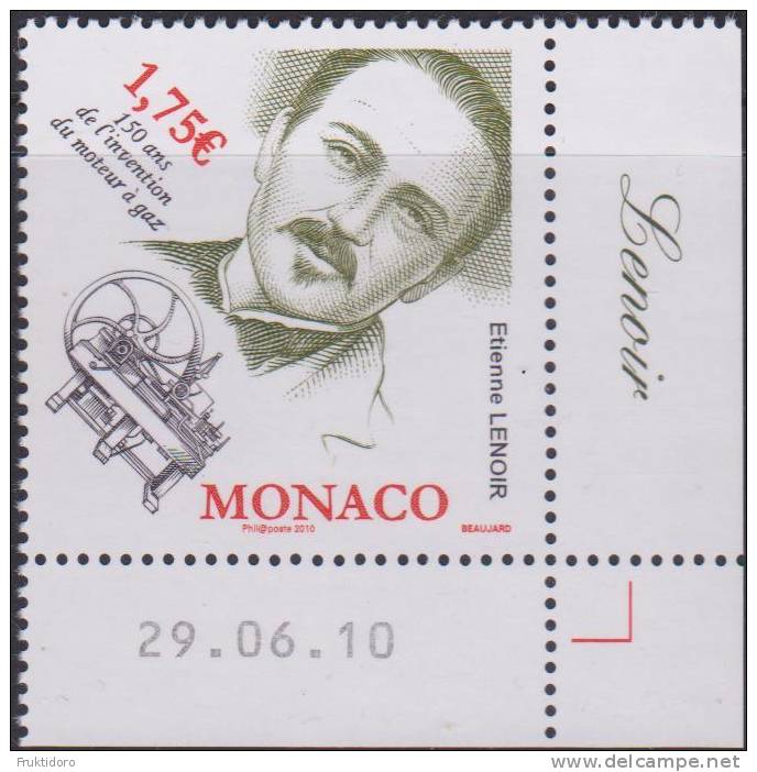 Monaco Mi 3005 - 150 Years Gas Engine - Étienne Lenoir (1822-1900), Inventor And Businessman - 2010 * * - Nuevos
