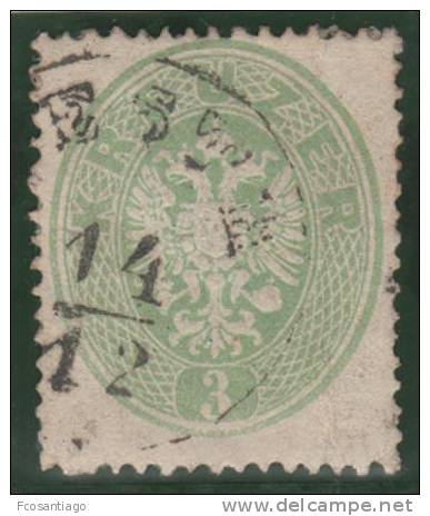 AUSTRIA 1863 - Yvert #23 - VFU - Usados