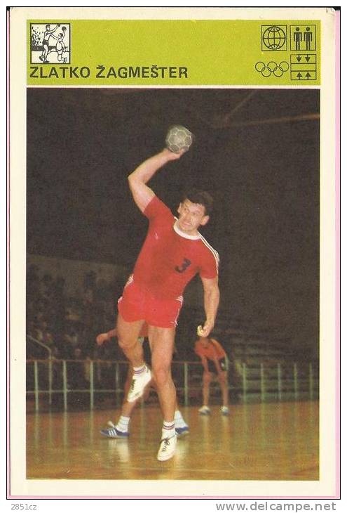 SPORT CARD No 153 - ZLATKO ŽAGMEŠTER, Yugoslavia, 1981., 10 X 15 Cm - Handbal