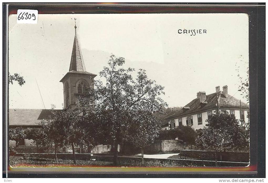 DISTRICT DE LAUSANNE /// CRISSIER - L'EGLISE - TB - Crissier