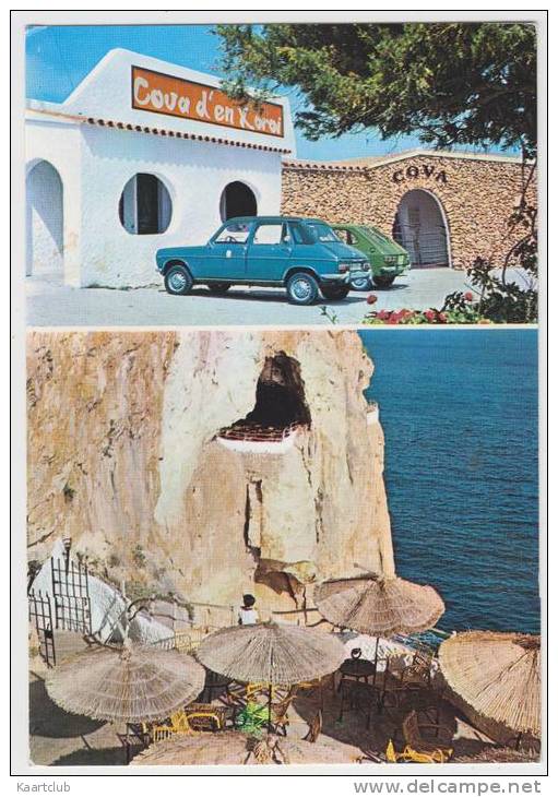 Cala'n Porter: SIMCA 1100, FIAT 127 - Menorca, Cova D'en Xorol -Auto/Car/Voiture- Espana/Spain - Voitures De Tourisme