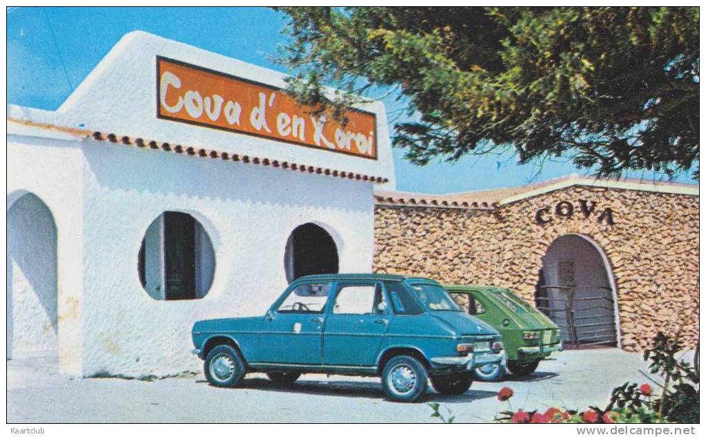 Cala'n Porter: SIMCA 1100, FIAT 127 - Menorca, Cova D'en Xorol -Auto/Car/Voiture- Espana/Spain - Voitures De Tourisme